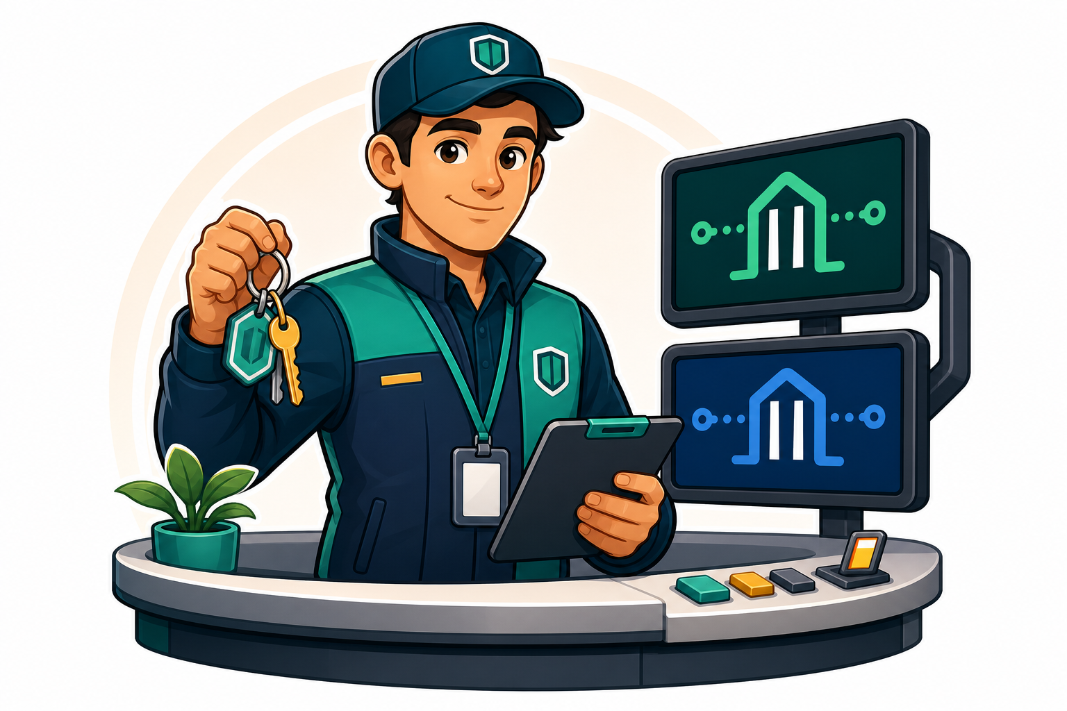 Porter mascot for the gate tools